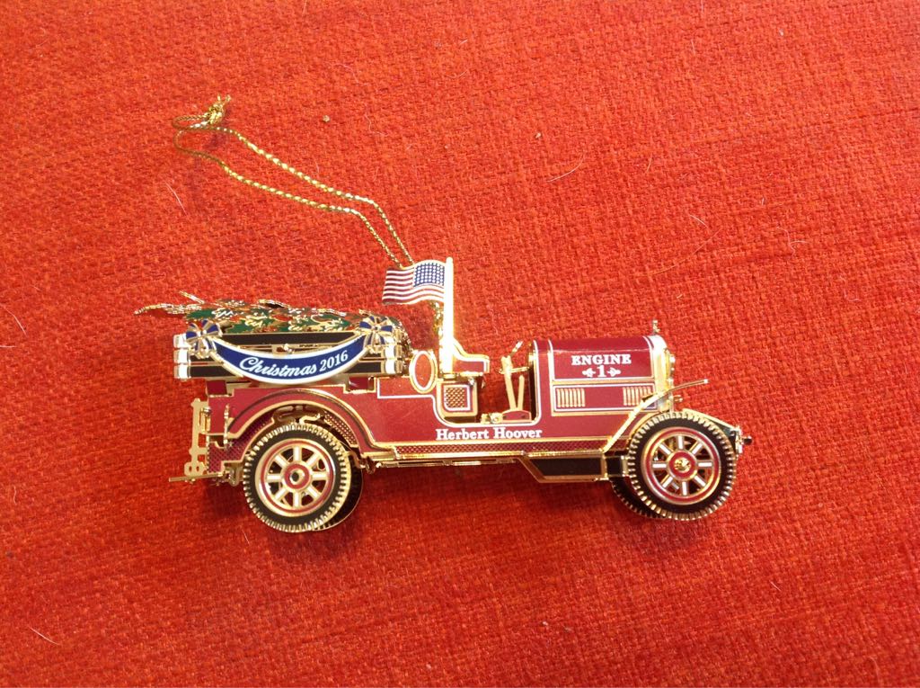 White House Christmas Ornament 2016 - White House Christmas Ornament (Herbert Hoover) ornament collectible [Barcode 634228557406] - Main Image 2