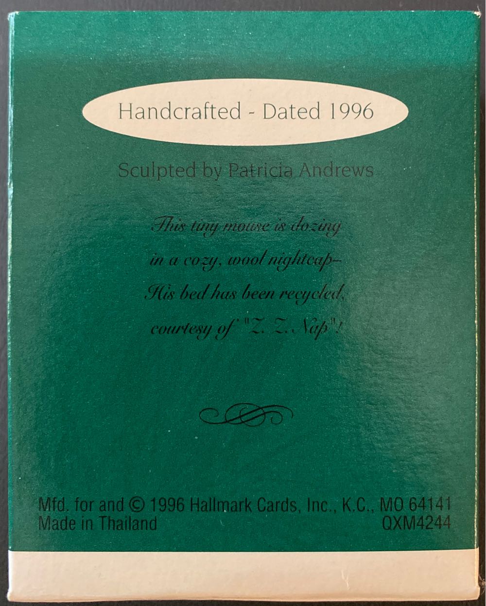 Long Winter’s Nap - Miniture Collector Series (Miniature) ornament collectible [Barcode 015012304893] - Main Image 2