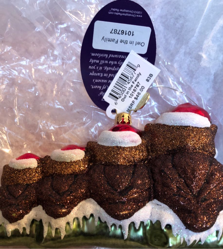 Owl In The Family 1016787  ornament collectible [Barcode 645001456779] - Main Image 2