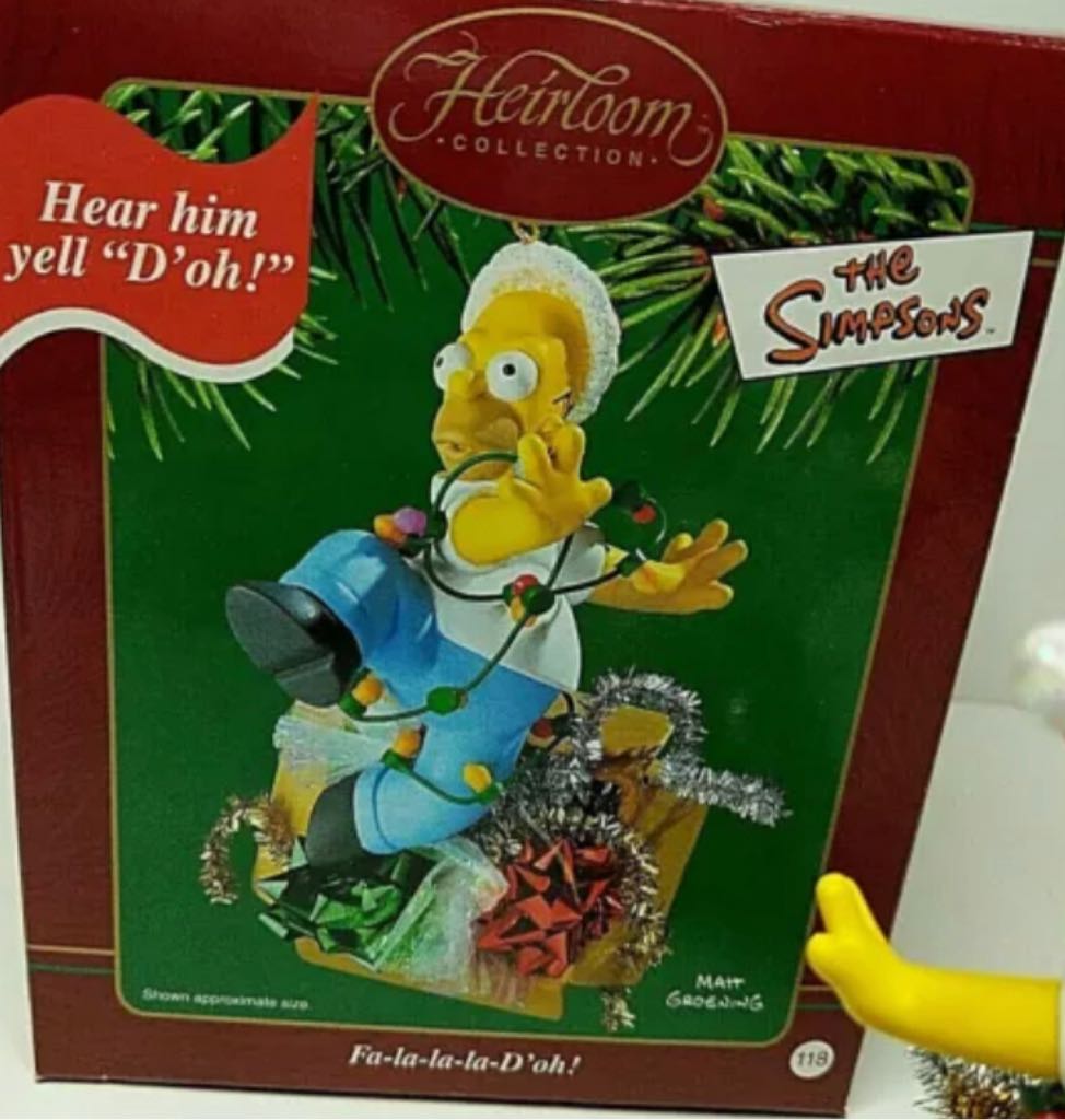 Simpsons Homer Fa-la-la-la-D’oh!* - The Simpsons (The Simpsons) ornament collectible [Barcode 661526032588] - Main Image 2