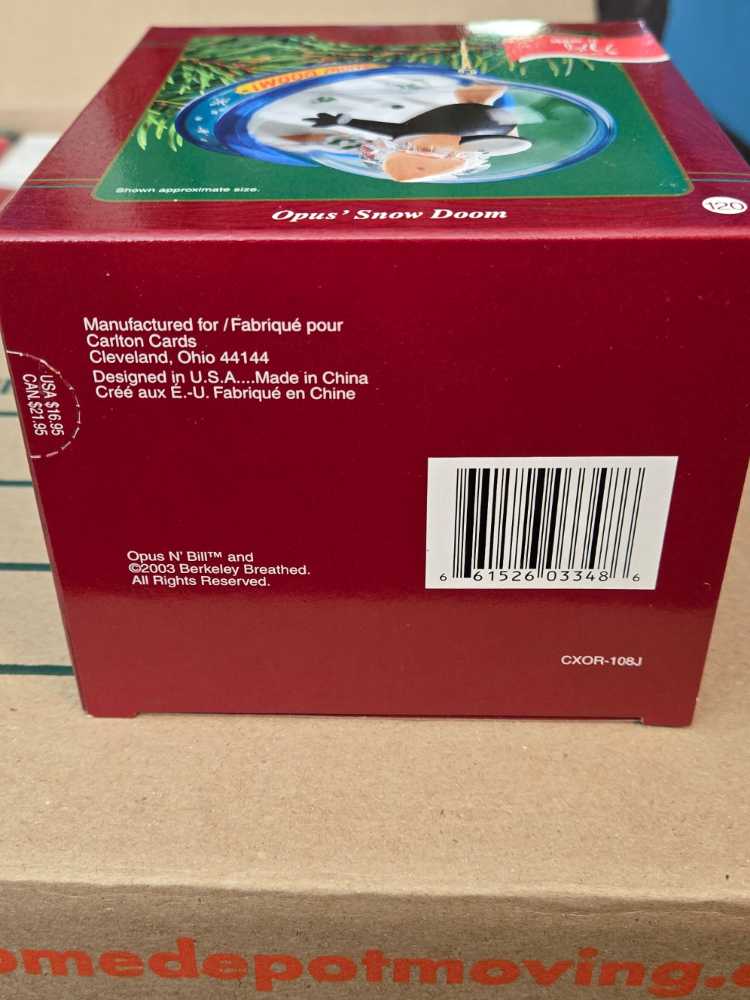 Carlton Cards Opus’ Snow Doom - Opus N’ Bill (Opus ‘n Bill) ornament collectible [Barcode 661526033486] - Main Image 3