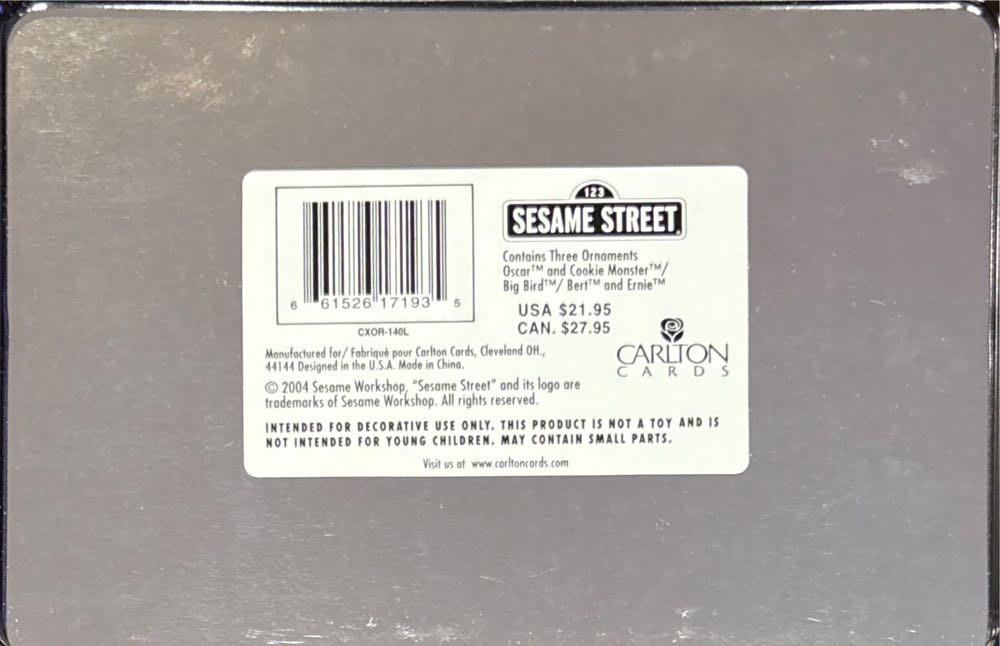 Sesame Street: Sesame Street 35 Collector Set Tin - Sesame Street (Sesame Street) ornament collectible [Barcode 661526171935] - Main Image 3