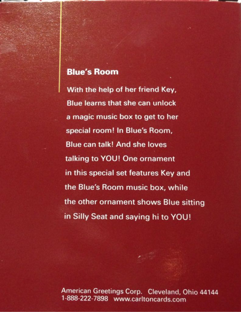 Blue’s Room - Blue’s Clues (Heirloom) ornament collectible [Barcode 661526377177] - Main Image 2