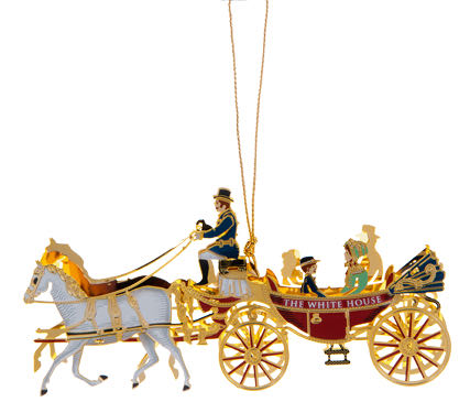 The White House Historical Association Christmas Ornament 2001 - Whitehouse Chistmas Ornament (Andrew Johnson) ornament collectible [Barcode 678598127814] - Main Image 2