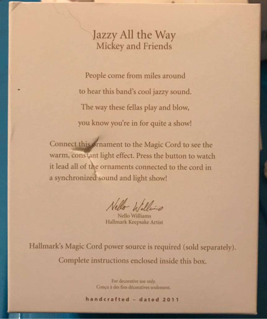 Jazzy All The Way  (Magic Light And Sound) ornament collectible [Barcode 6787802206895] - Main Image 2