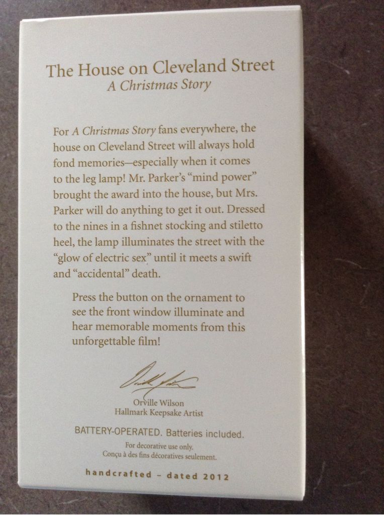 Hallmark Keepsake Ornament - The House On Cleveland Street A Christmas Story - Hallmark Keepsake (A Christmas Story) ornament collectible [Barcode 6787802246211] - Main Image 2