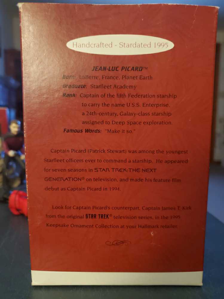 Captain Jean-Luc Picard - Star Trek (Star Trek) ornament collectible [Barcode 015012309331] - Main Image 3