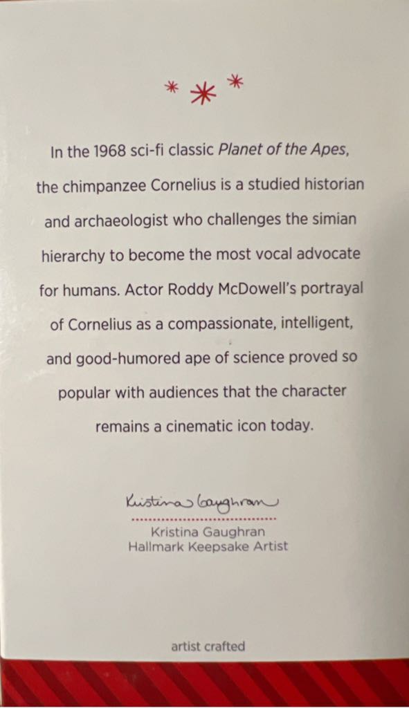 Cornelius - Planet Of The Apes (Movie & Television) ornament collectible [Barcode 6787802449940] - Main Image 2