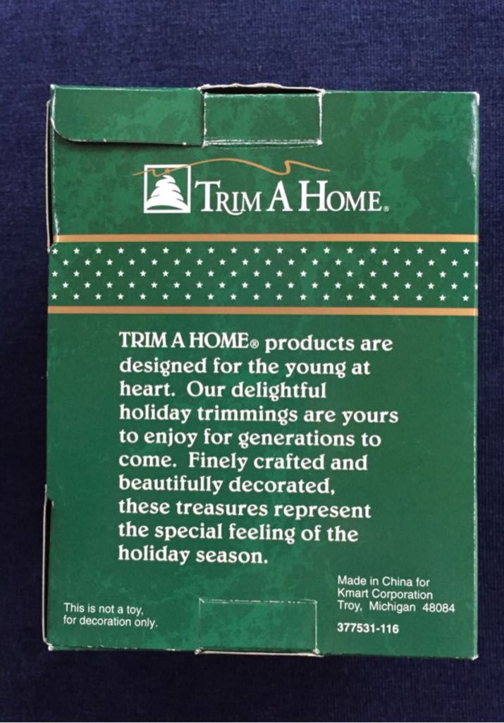 Happy Holidays - Trim A Home (Santa) ornament collectible [Barcode 692382010106] - Main Image 2