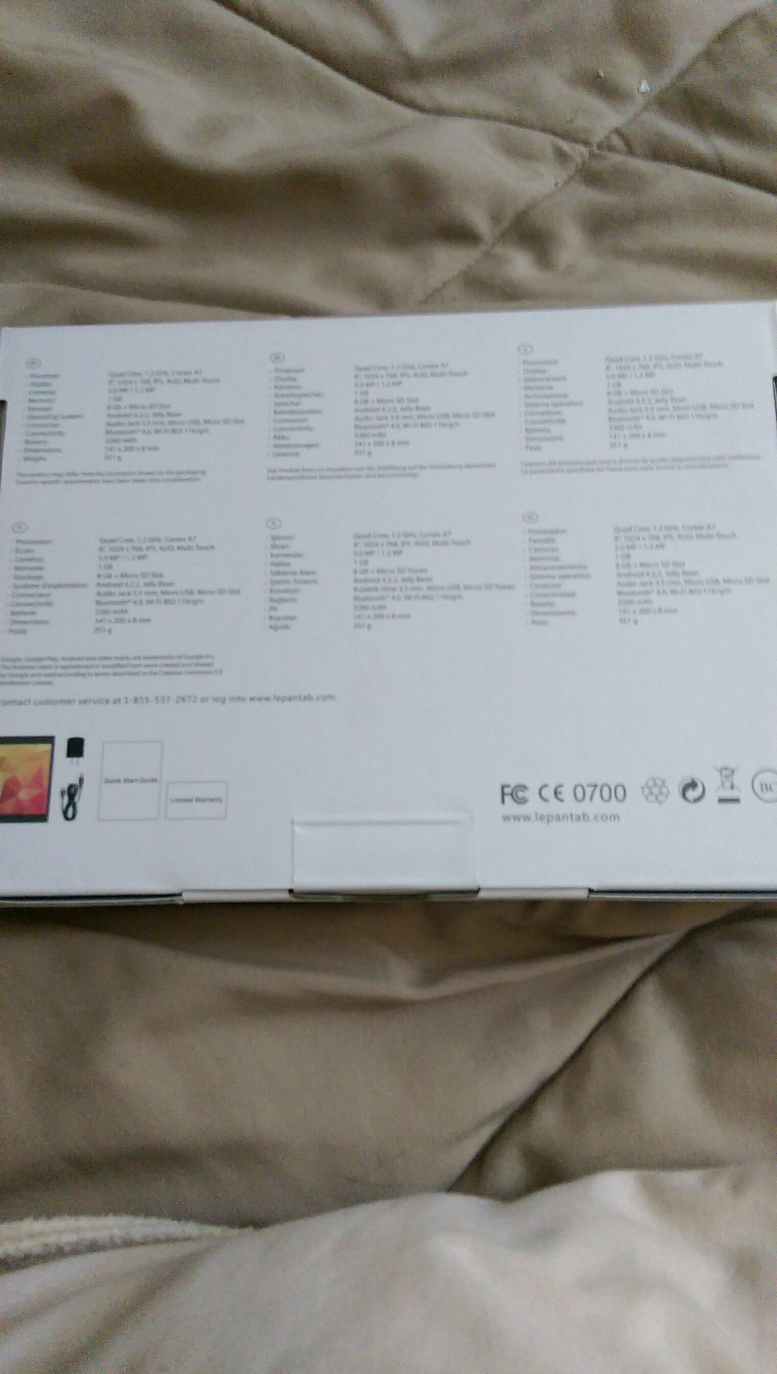 Le Pan Mini High Performance Quad-core Tablet 8”  (Tablet) ornament collectible [Barcode 693835451545] - Main Image 2