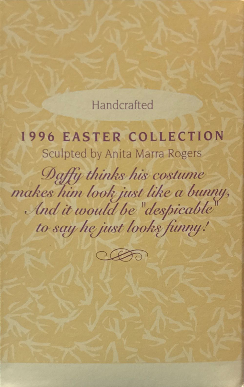 Easter Collection Daffy Duck - Looney Tunes (Looney Tunes) ornament collectible [Barcode 015012317305] - Main Image 2