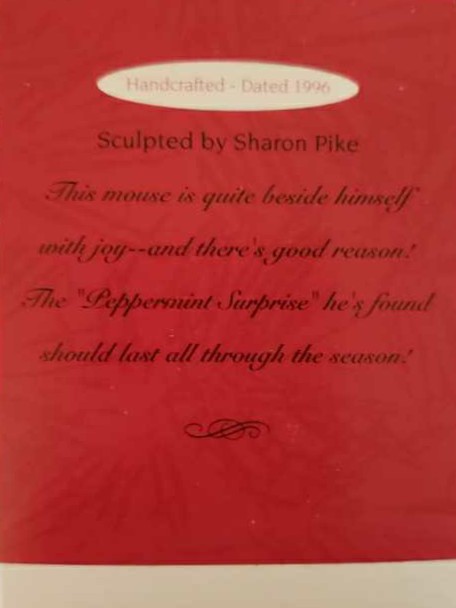 Peppermint Surprise - Mice (Mouse- Peppermint) ornament collectible [Barcode 015012336467] - Main Image 2