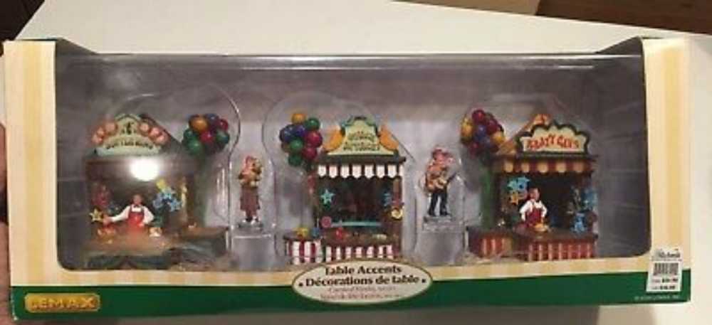 Carnival Kiosks Set Of 5 #43440 - Carnival (Table Accent) ornament collectible [Barcode 728162434401] - Main Image 2
