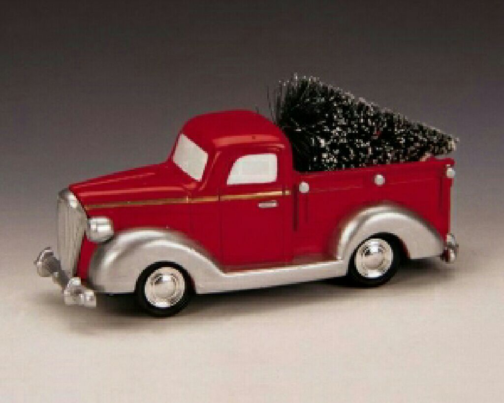 Vehicles - Pickup Truck - 14679 - Lemax Village Accessories (Christmas) ornament collectible [Barcode 728162641182] - Main Image 1