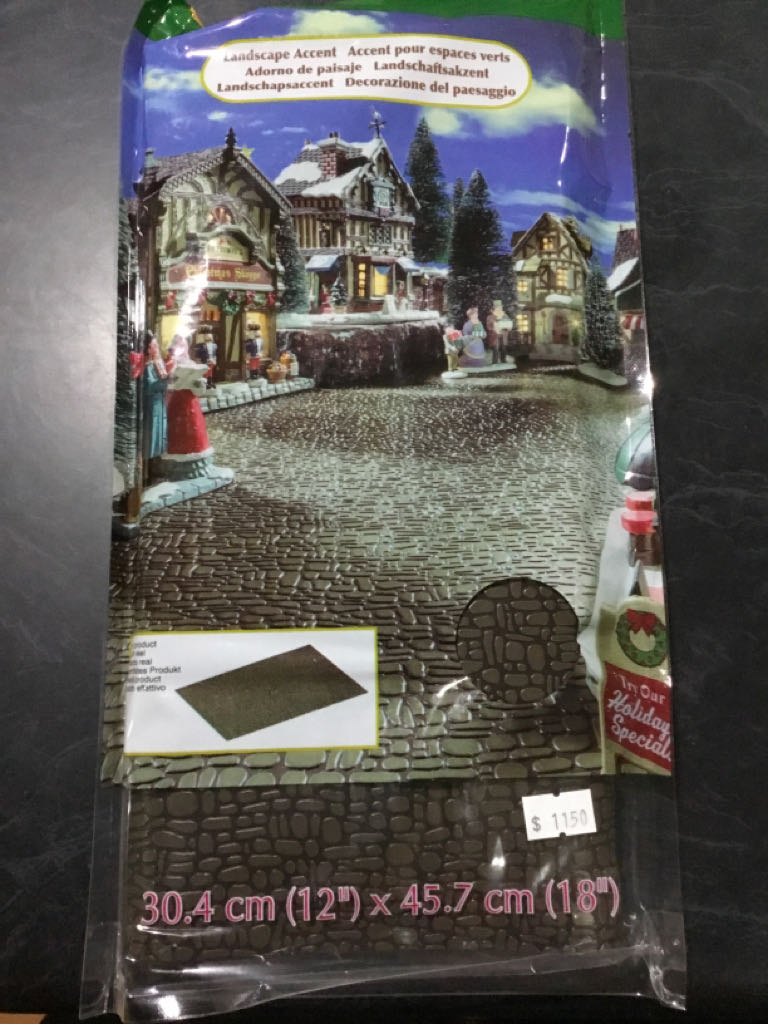 Pebble Mat - Lemax General Products (Landscaping) ornament collectible [Barcode 728162741806] - Main Image 2