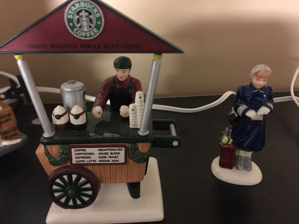 Starbucks Coffee Cart - Original Snow Village ornament collectible [Barcode 734409063808] - Main Image 2