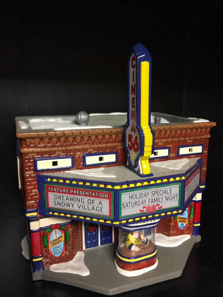 Cinema 56 - Original Snow Village ornament collectible [Barcode 734409130562] - Main Image 2