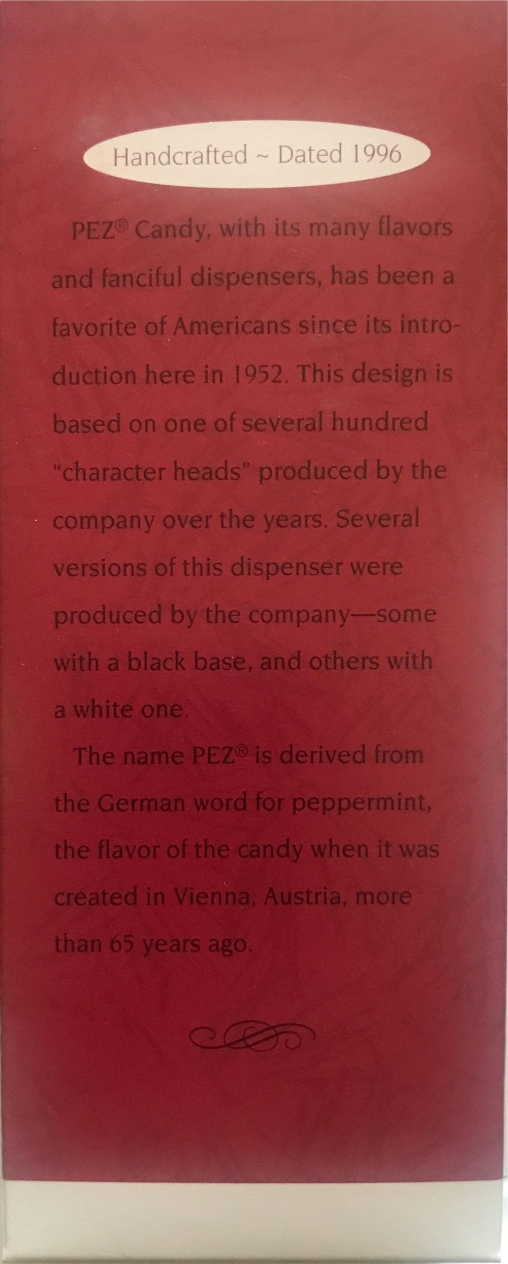 PEZ Snowman  - Hallmark Keepsake (Snowmen) ornament collectible [Barcode 015012365634] - Main Image 3