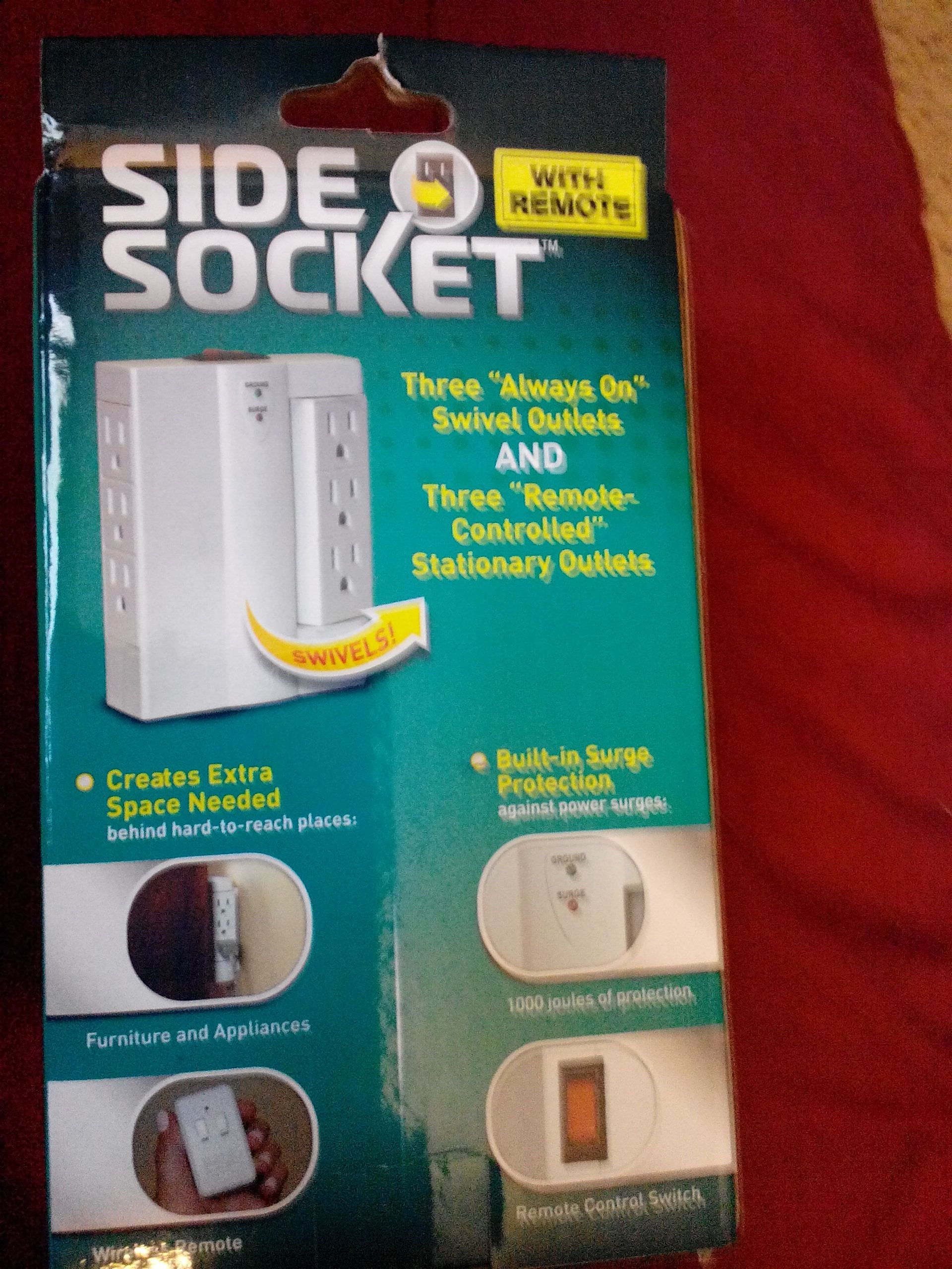 Side Socket with Wireless Remote  (Camping) ornament collectible [Barcode 740275013885] - Main Image 2