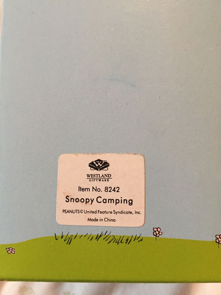 Snoopy Camping  (Peanuts) ornament collectible [Barcode 748787082429] - Main Image 2