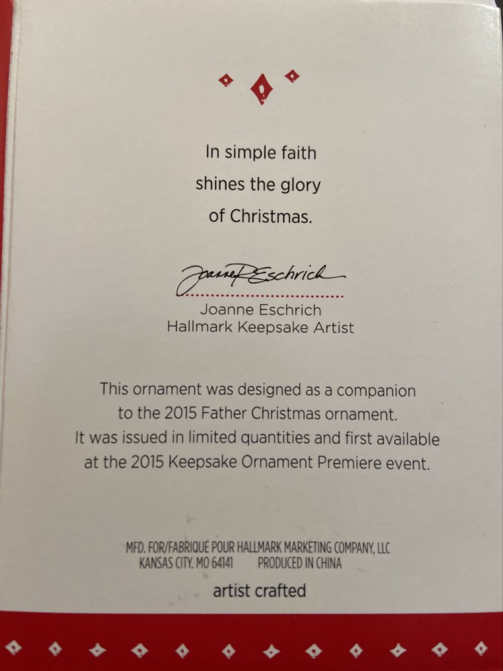 2015 Father Christmas’s Polar Bear - Father Christmas (Companion Piece) ornament collectible [Barcode 763795001255] - Main Image 3