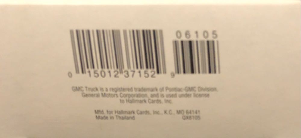 1953 GMC - All American Trucks (Trucks) ornament collectible [Barcode 015012371529] - Main Image 3