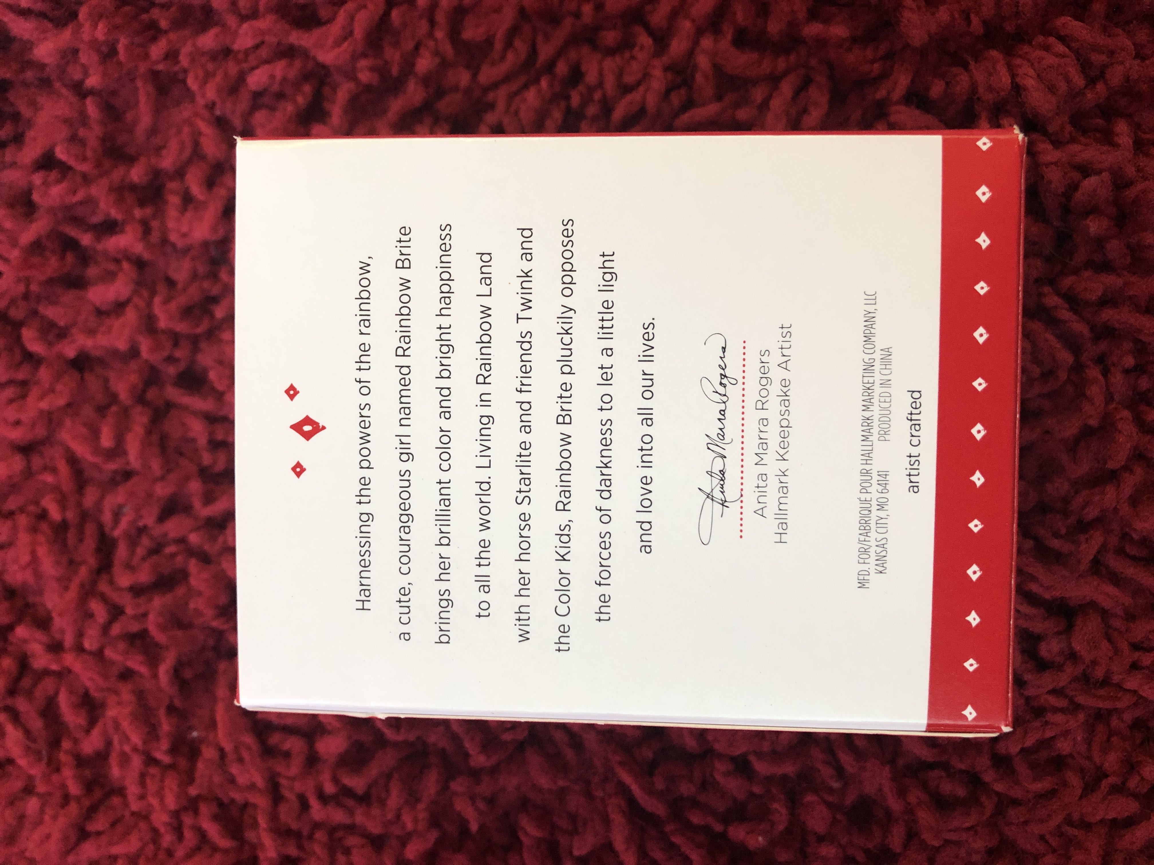 Rainbow Brite - Hallmark Keepsake (Rainbow Brite) ornament collectible [Barcode 763795008704] - Main Image 3