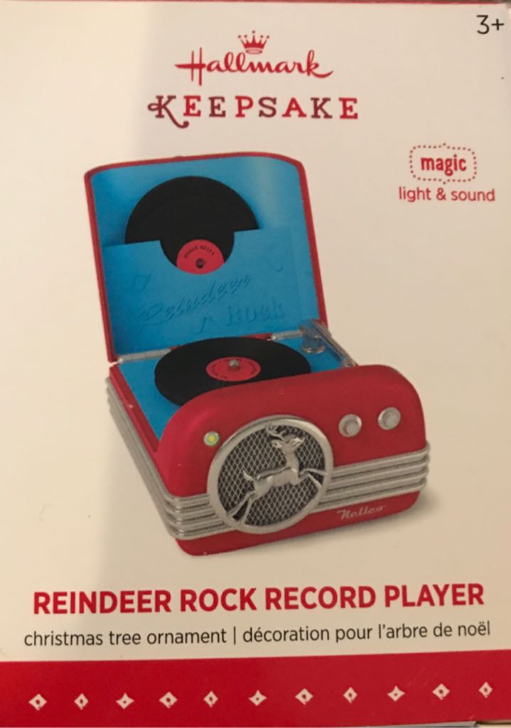 Reindeer Rock Record Player - Magic (Magic Light And Sound) ornament collectible [Barcode 763795012527] - Main Image 1