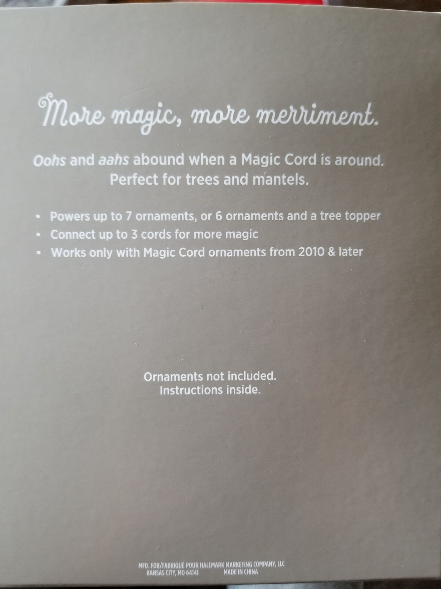 Magic Cord - Hallmark Keepsake ornament collectible [Barcode 763795021642] - Main Image 2