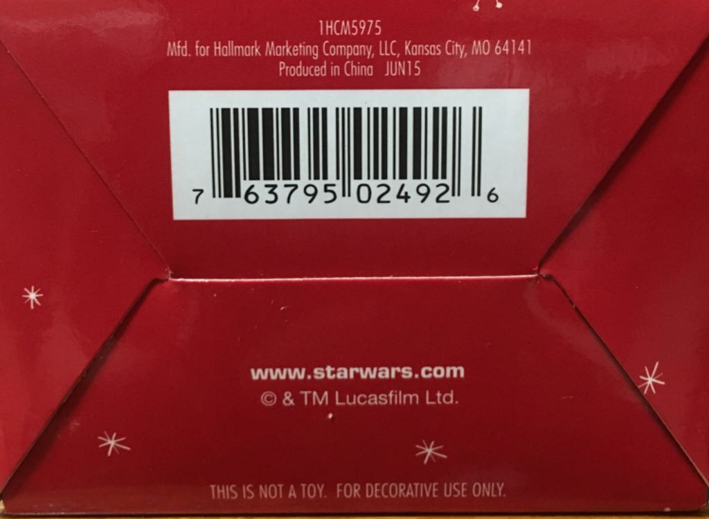 Kylo Ren - Star Wars (Star Wars - The Force Awakens) ornament collectible [Barcode 763795024926] - Main Image 2