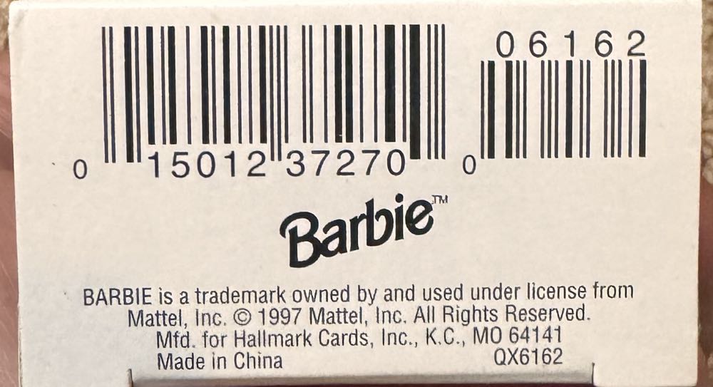 Barbie Dolls of the World- Chinese #2 - Hallmark Keepsake (Barbie) ornament collectible [Barcode 015012372700] - Main Image 4