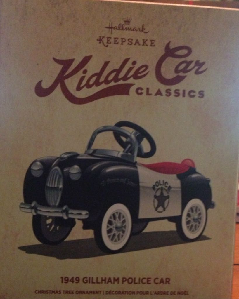 1949 Gillham Police Car - Kiddie Car Cglassics ornament collectible [Barcode 763795026333] - Main Image 1