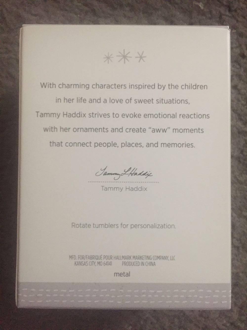 Anniversary - Hallmark Keepsake Ornament (Anniversary Heart) ornament collectible [Barcode 763795030453] - Main Image 2