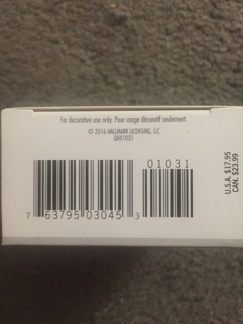 Anniversary - Hallmark Keepsake Ornament (Anniversary Heart) ornament collectible [Barcode 763795030453] - Main Image 3