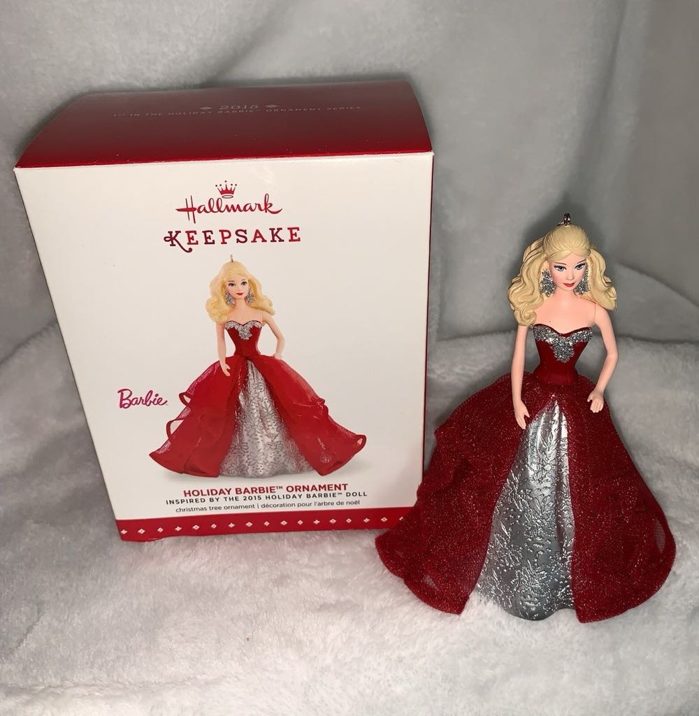 #1 Holiday Barbie - Holiday Barbie Ornament Series (Holiday Barbie) ornament collectible [Barcode 763795031573] - Main Image 3