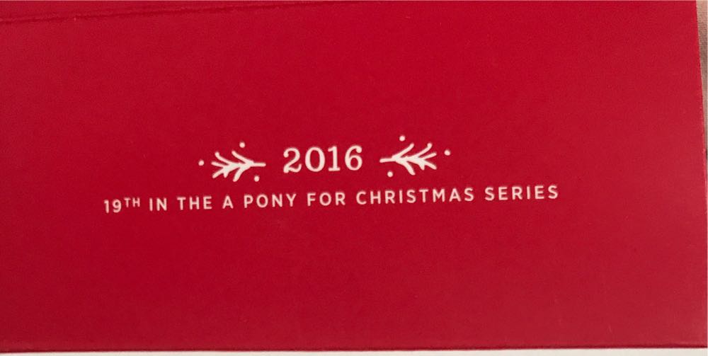 A Pony For Christmas #19 (2016) - A Pony For Christmas (Ponies) ornament collectible [Barcode 763795051489] - Main Image 3