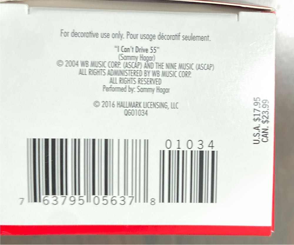 I Can’t Drive 55 - Cars (Cars) ornament collectible [Barcode 763795056378] - Main Image 3