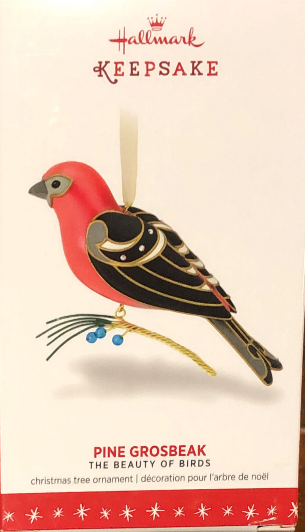 Beauty Of Birds 12 Pine Grosbeak - The Beauty Of Birds (Birds) ornament collectible [Barcode 763795056392] - Main Image 3