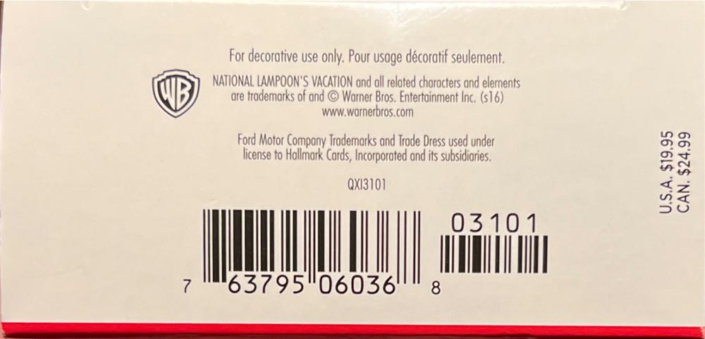 Family Truckster Takes Flight - National Lampoon’s Vacation (National Lampoon’s Vacation) ornament collectible [Barcode 763795060368] - Main Image 3