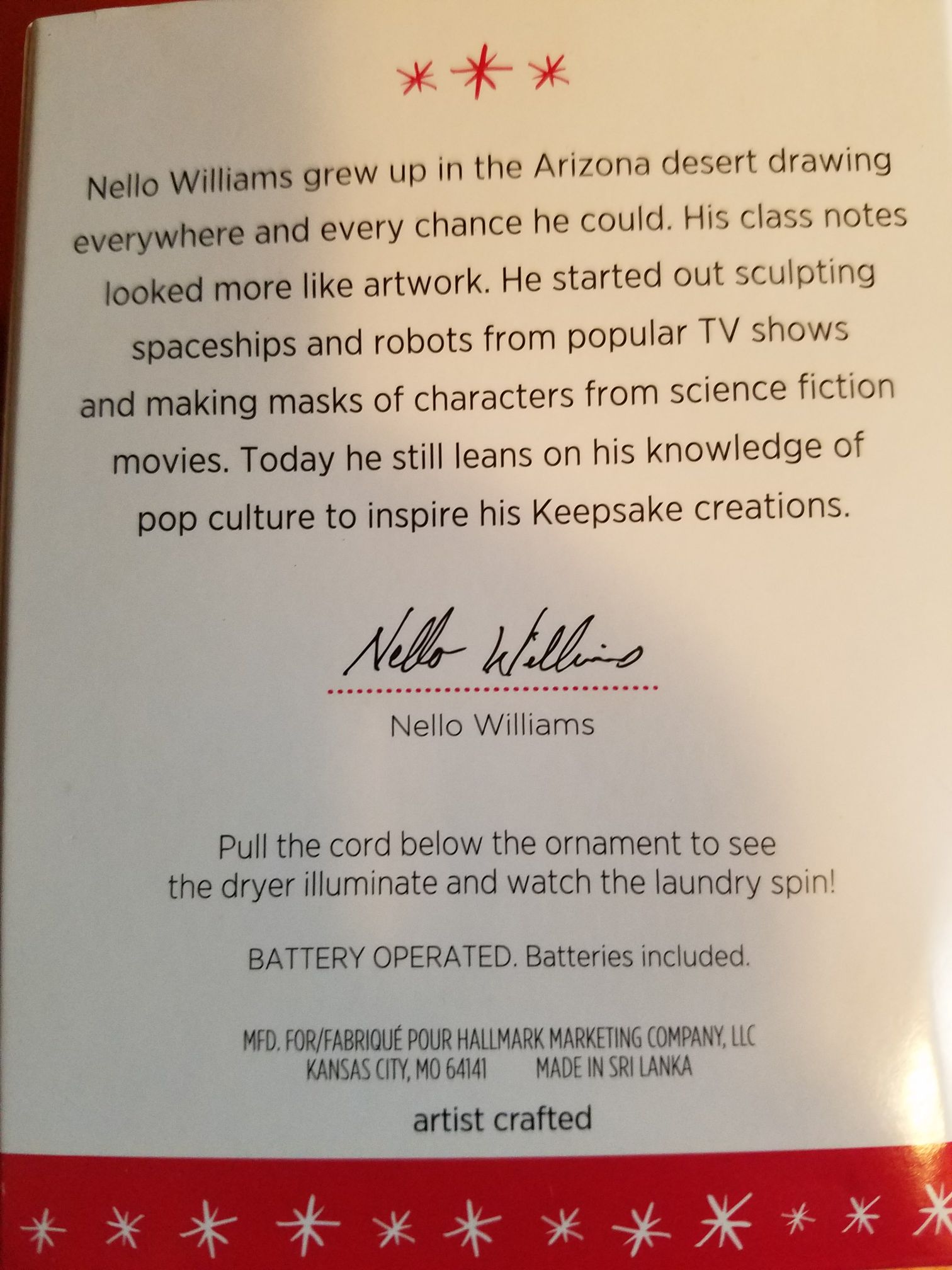 Santa’s Dandy Dryer - Santa’s Dandy Dryer (Santa) ornament collectible [Barcode 763795069163] - Main Image 2