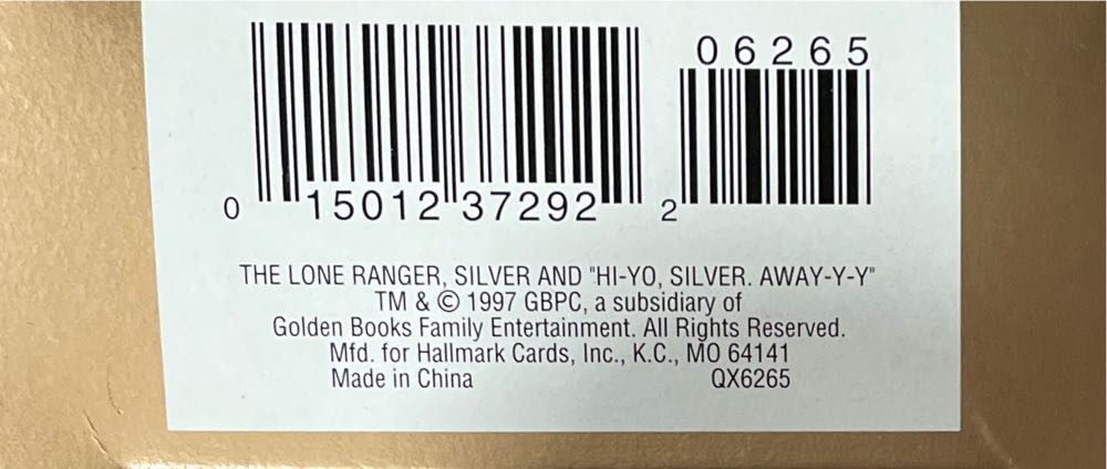 The Lone Ranger - The Lone Ranger (Toys & Games) ornament collectible [Barcode 015012372922] - Main Image 4