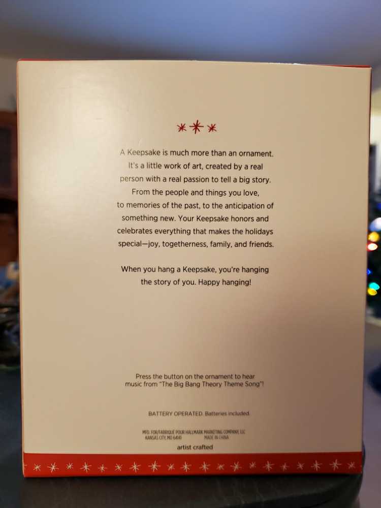 The Big Bang Theory - Magic Sound (The Big Bang Theory) ornament collectible [Barcode 763795071814] - Main Image 3