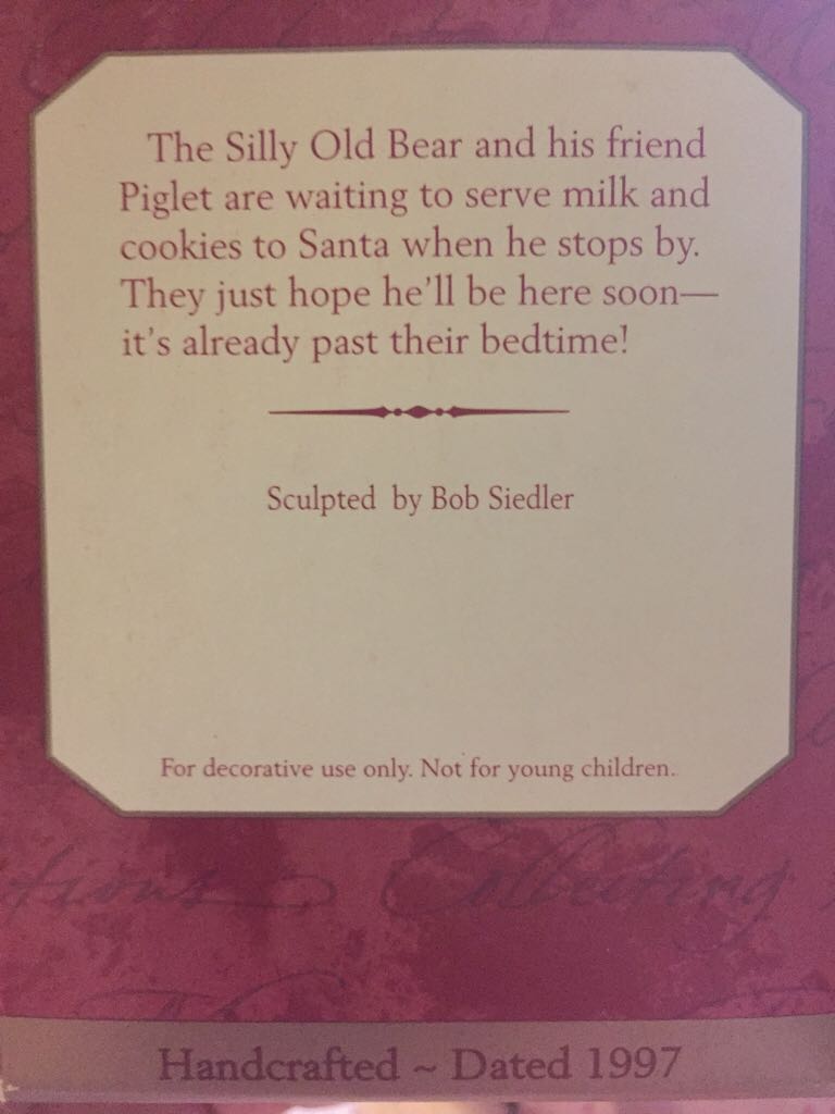 Waitin’ On Santa - Winnie the Pooh (Disney) ornament collectible [Barcode 015012373110] - Main Image 2