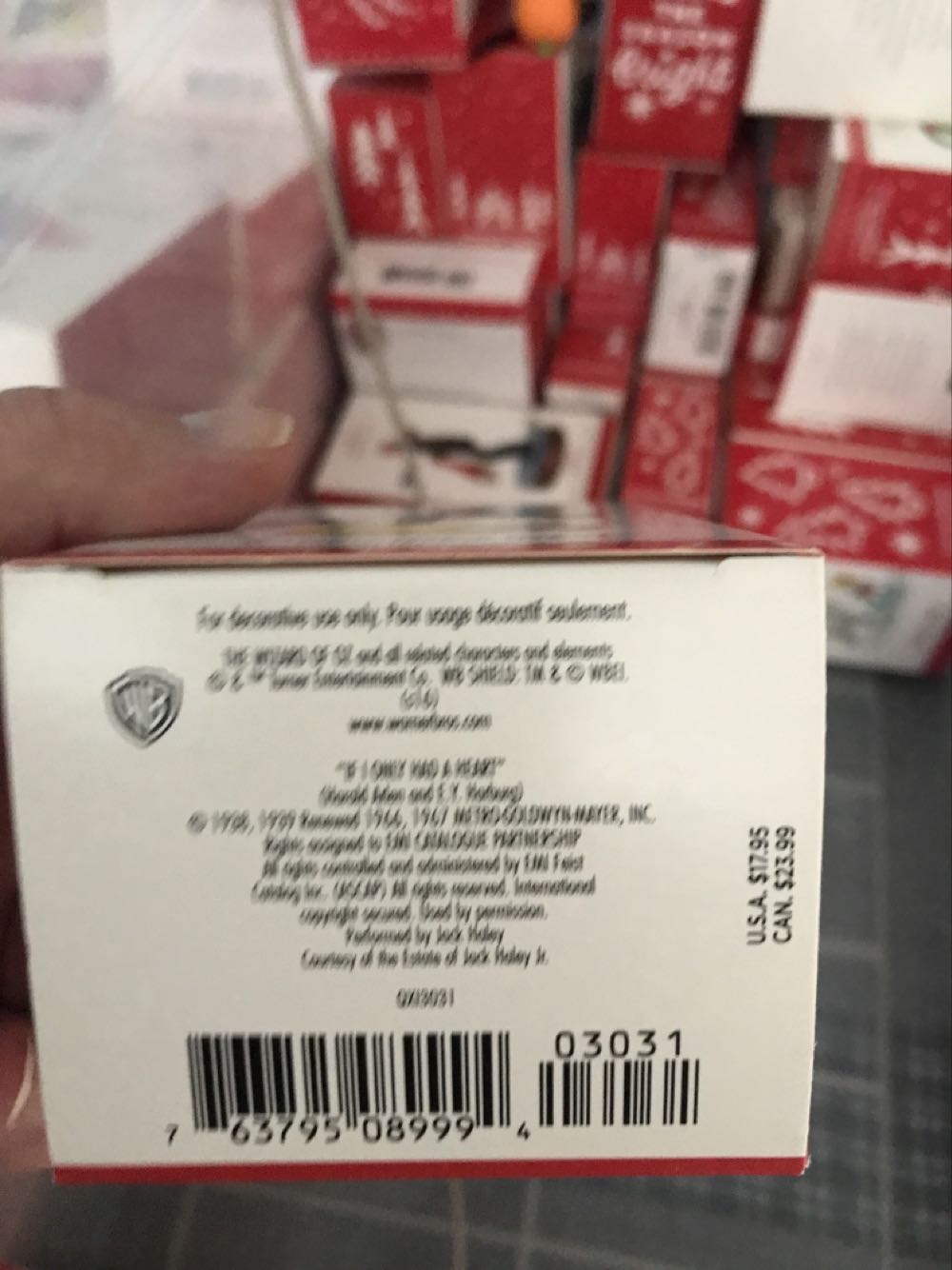 If I Only Had A Heart - Movies And Television (The Wizard Of Oz) ornament collectible [Barcode 763795089994] - Main Image 2