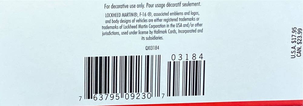 Lockheed F-16 Fighting Falcon - Sky’s The Limit (Aviation) ornament collectible [Barcode 763795092307] - Main Image 4