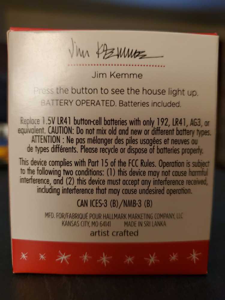 Sweet Little Mouse House - Light Up Houses (Gingerbread) ornament collectible [Barcode 763795093052] - Main Image 2