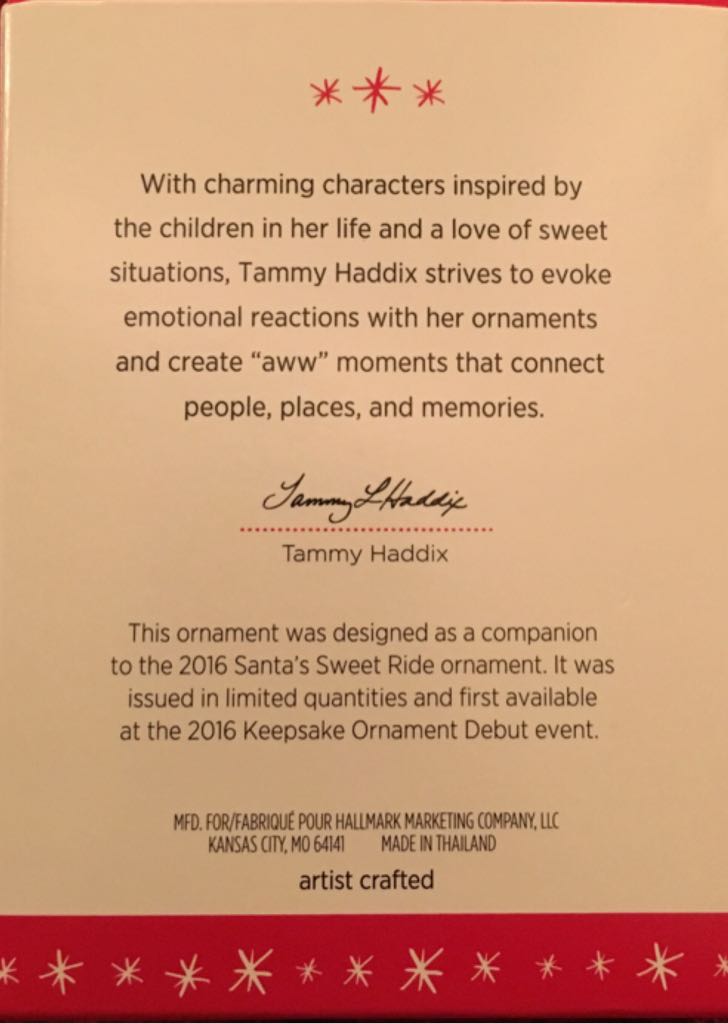 Santa’s Sweet Reindeer - Santa’s Sweet Ride (Santa’s Sweet Ride) ornament collectible [Barcode 763795094080] - Main Image 2
