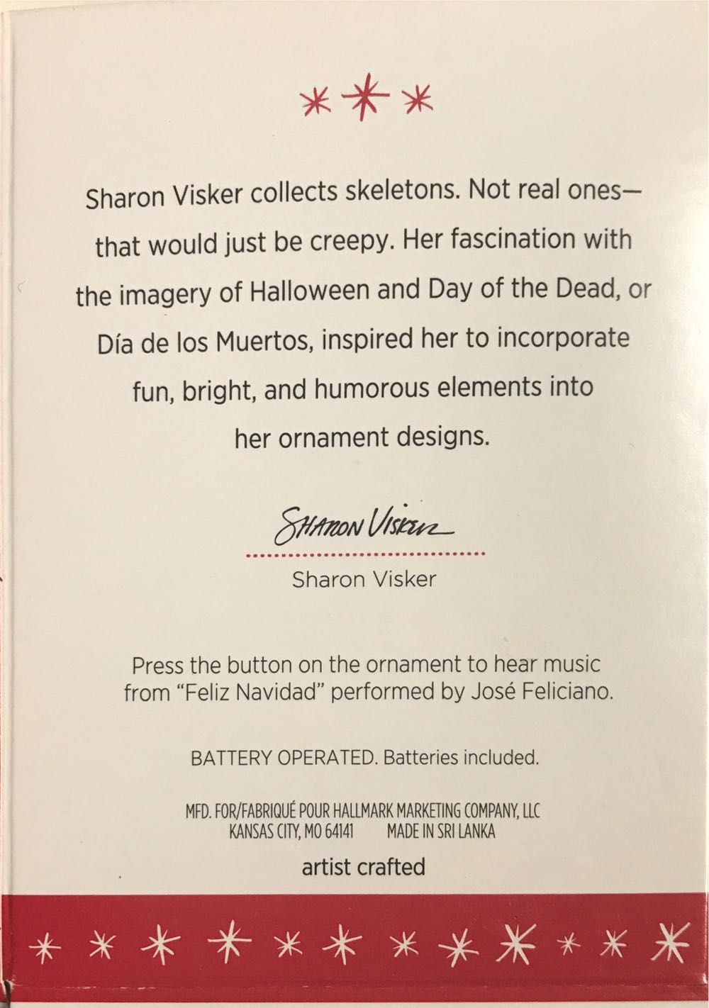 Feliz Navidad 2016  (Keepsake) ornament collectible [Barcode 763795095087] - Main Image 3