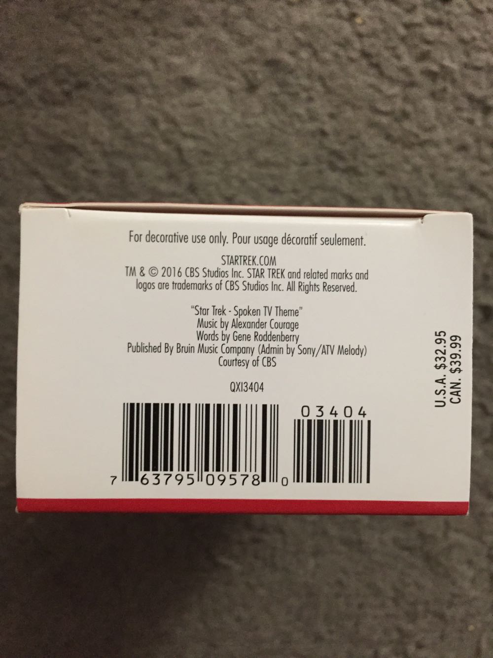 USS Enterprise - Star Trek (Star Trek) ornament collectible [Barcode 763795095780] - Main Image 3