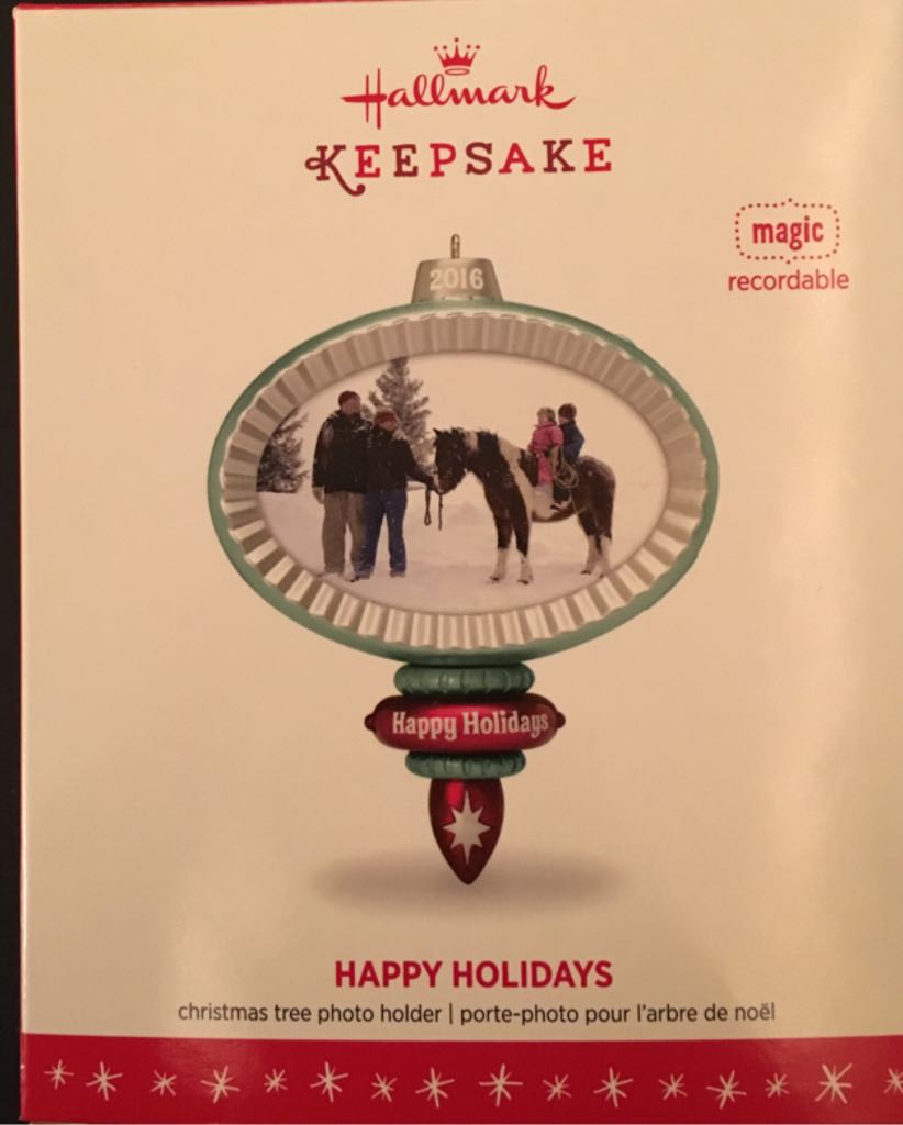 Happy Holidays - Photo Frame (Photo Holder) ornament collectible [Barcode 763795096022] - Main Image 2
